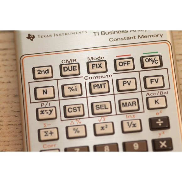 Texas Instruments TI BA-II Business | Vintage 1980s | WORKS - Picture 3 of 12